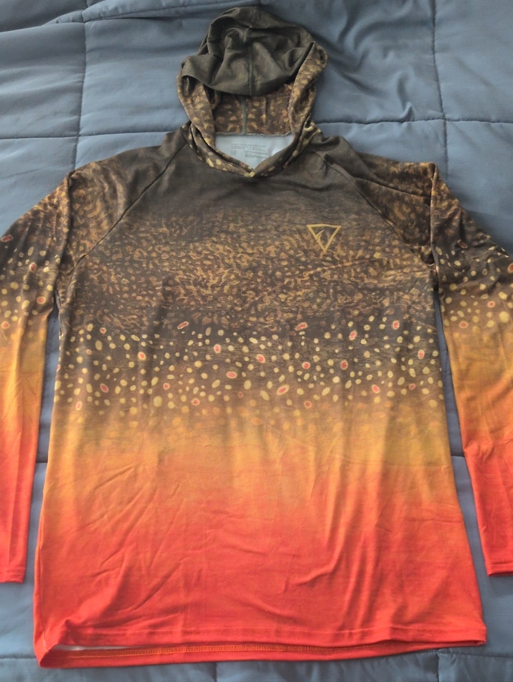 Men's Gradient Sun Shirt— Brown and Orange